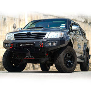 Camioneta Serie F12 con Cabrestante con Grillete Luz LED BULL BAR Parachoques Delantero de Acero Parachoques Trasero Hilux <span class=keywords><strong>Vigo</strong></span> N70 2012-2014 - Product Image 2
