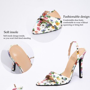 DEleventh Shoes 2025 Nuovi Sandali da Donna con Tacco a Spillo, Punta Affusolata, Stampa Unica, Cinturino alla Caviglia e Tacco Alto Glamour - Product Image 6
