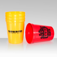 Gobelet promotionnel personnalisé en plastique PP rigide, recyclable, 12oz, 18oz, 16oz, couleur personnalisée, qualité alimentaire, pour boissons