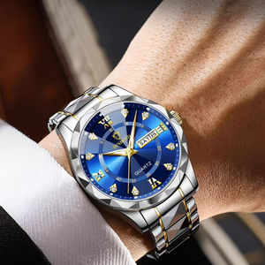 Montre-bracelet tendance 2026 pour couple, en acier inoxydable, lumineuse, avec calendrier, à quartz, pour hommes et femmes - Product Image 6