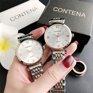 Reloj de pulsera de lujo para mujer, diseño elegante y moderno, de acero inoxidable en oro rosa, con movimiento de cuarzo - Product Image 6