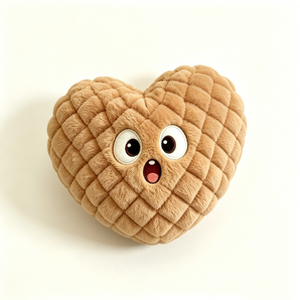 Cojín de felpa suave personalizado con forma de corazón de cacahuete, divertido regalo de cumpleaños para adolescentes. - Product Image 4