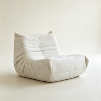 Canapé paresseux moderne nordique en chenille, fauteuil d'appoint vert rétro pour salon, chambre et balcon