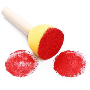 बोमेजिया 4 पीसी लकड़ी के हैंडल डिय आर्ट पेंटिंग स्पंज ब्रश सेट - Product Image 4