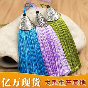 Tassel <b>Bookmark</b> 8Cm Tibetan Silver Chinese Style Pendant For <b>Gift</b> Unisex Fashion Charm Zhejiang Origin - Product Image 2