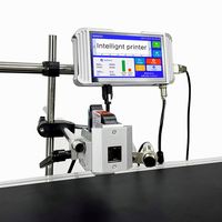 Imprimante à jet d'encre en ligne TIJ et encre Date code à barres Code QR imprimante de données variables Logo ligne de production de bande transporteuse automatique thermique
