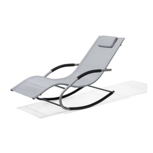 Chaise longue de jardin en métal pour l'extérieur, chaise longue de détente en forme de U pour l'intérieur, chaise longue de patio - Product Image 1