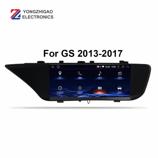 Voyeego 8 Core 12.3'' Radio Mirror Link Navigation Head Unit Android Upgrade Replacement Screen for Lexus Gs 350 300 Gs300