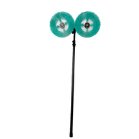 Brosse rotative à double tête pour nettoyage photovoltaïque, brosse ronde, brosse à disque, brosse de nettoyage pour panneaux solaires