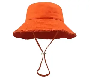 Chapéu balde de sol de aba larga com proteção UV para caminhadas, chapéu de luxo para homens e mulheres, boné de pescador e cowboy, chapéu de balde