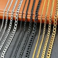 Collier ras du cou à chaîne cubain Miami torsadé épais personnalisé Collier en acier inoxydable PVD or 18K Chaîne en corde à maillons serpent Figaro pour hommes et femmes