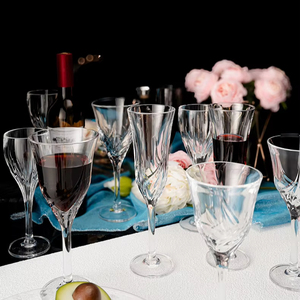 Vintage Firework Embossed Goblets Stemmed Red Wine Glasses <strong>Champagne</strong> <strong>Flutes</strong> - Product Image 1