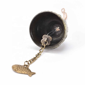 Campanella Decorativa con Motivo <span class=keywords><strong>Buddha</strong></span>, Portafortuna Feng Shui, Carillon per Casa e Auto, Regalo Artigianale - Product Image 1