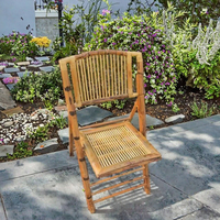 Chaises pliantes modernes en bambou, portables, réglables en hauteur, imperméables, pour cérémonies en extérieur, restaurants, hôtels, décoration de lieux