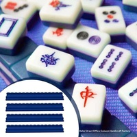 Support de jeu de mahjong en bois massif fabriqué en Chine, en stock, support de jeu de cartes de bureau, pousseur de dominos en bois, le plus simple pour le style américain