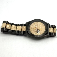 Montre squelette pour homme, boîtier en acier inoxydable, cadran en pierre naturelle, bracelet en marbre et acier, montre-bracelet étanche, mode business