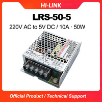 Nouvelle alimentation à découpage AC/DC Hi-Link 50W, module LRS-50-12 LRS-50-24 intelligent 100-240Vac à sortie unique, boîtier métallique