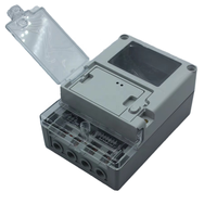 Caja de Medidor de Energía E-POWER H-DDS03 con 60A para Medidor Electrónico Monofásico, Derivación de TC y Accesorios de Relé