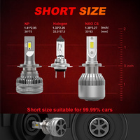 GESLLA OEM ODM NP 100W Système d'éclairage automobile au xénon Canbus Phare de voiture H11 H4 H7 9005 9006 Ampoule de phare à LED pour voiture