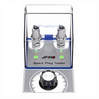 Testeur de bougies d'allumage double trou JFIND JF109 Pro avec couvercle de protection pour véhicules à essence 12V