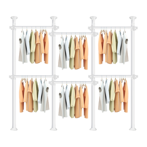 Séchoir à linge robuste de 38 mm, porte-vêtements, support de séchage, support télescopique pour vêtements - Product Image 6