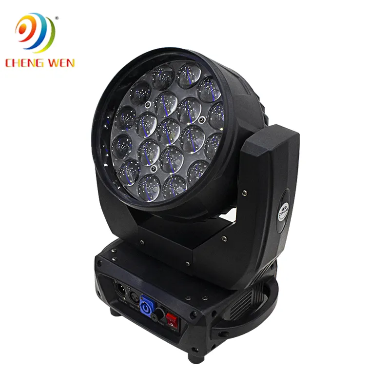 Cabezal móvil led con zoom, para DJ, fiesta Disco, escenario, bar, 15w, venta al por mayor, 19 unidades