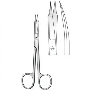 Tijeras Quirúrgicas Curvas Afiladas Goldman Fox de 13 cm / 5-1/8 Pulgadas, Instrumento Médico de Acero Inoxidable - Product Image 1