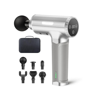 <span class=keywords><strong>Pistola</strong></span> <span class=keywords><strong>de</strong></span> <span class=keywords><strong>masaje</strong></span> muscular <span class=keywords><strong>de</strong></span> percusión, OEM ODM, venta al por mayor, gran oferta, disponible <span class=keywords><strong>en</strong></span> varios colores, plata, 17,2 v, 20 velocidades - Product Image 1