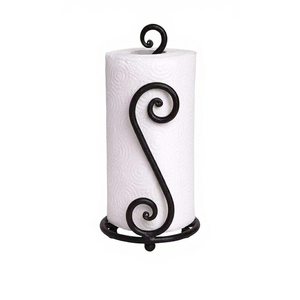 Portarrollos de Cocina Tradicional de Hierro de 25 cm, Soporte Circular Independiente para Papel de Cocina - Product Image 1