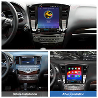 Radio para Auto Android 13 de 12.1 Pulgadas para Infiniti JX35/QX60 2013-2019 con GPS, Reproductor de CD, TV, Pantalla Táctil Capacitiva de 4+64GB