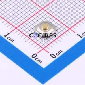 TS011-TBW1EH1.8 Tactile Switch SMD-4P,5.1x5.1mm Switch Single Pole Single Throw Round Button 1.8N Vertical Mount - Product Image 1