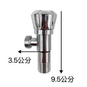 Válvula Angular de Acero Inoxidable 304 con Núcleo de Cobre y Rueda de Globo, con Rosca Macho de Seguridad de 4mm - Product Image 5