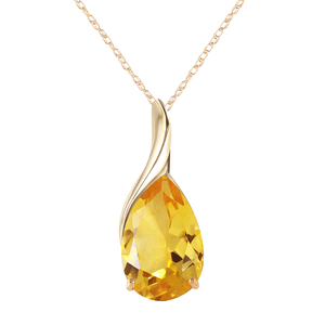 SGARIT 14K Solid Yellow Gold <b>Necklace</b> With Pear Shape 3 ct High Polished <b>Emerald</b> Grade AAA LAB grown gemstone Jewelry - Product Image 4