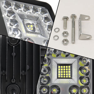 High Quality 4x4 Inch 40w Driving Work Light 12-24V White Spot Flood 40smd 4inch Square Car Led Work Light 12v for Universal - Product Image 4