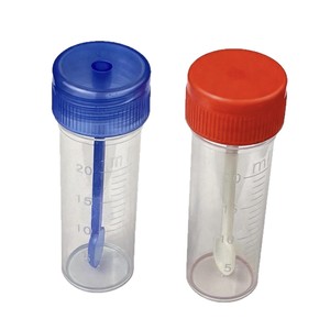Wei Hong 20ml Stool Sampling <b>Tube</b> PS Hard <b>Plastic</b> Transparent Test <b>Tube</b> With Spoon For Medical Use - Product Image 4
