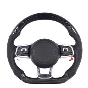 Volant de sport en fibre de carbone, pour VW Gti <span class=keywords><strong>R</strong></span> Gti <span class=keywords><strong>R</strong></span> line gold6 golf 7, personnalisé, vente en gros, - Product Image 1