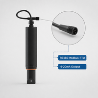Sensor de Turbidez en Línea ISO 7027, 0-100 NTU, Rango Bajo, Resolución 0.001, IP68, RS485, 4-20mA, para Agua Potable y Tratamiento de Aguas Residuales