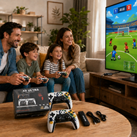 X8 Ultra Game Stick 4K avec manette sans fil rechargeable 2.4G, Plug and Play, console de jeux rétro 50000 jeux, Consola De Juegos
