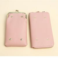 Vente chaude de style coréen couleur unie femmes sac à bandoulière pour téléphone portable sac à main multifonctionnel Portable