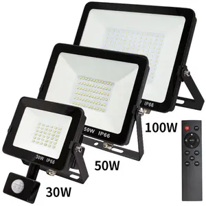 Motion Sensor Outdoor Security Flood Light Outdoor Warehouse Ip65 Waterproof Garden Garage Sensor Pir Led Flood Lights Outdoor