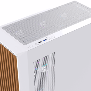 Lovinglcool mATX chơi game PC trường hợp thiết kế mới rắn gỗ lưới tản nhiệt Máy tính CPU máy chủ Tủ Tempered Glass Thép Bảng điều chỉnh ATX hình thức - Product Image 6