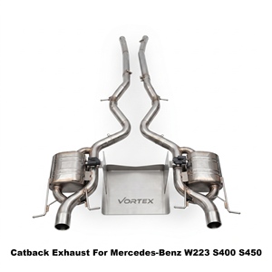 Vortex Flagship-Engineered Stainless Steel Muffler For Mercedes-Benz W223 S400 S450 2020-2025 Tuning - Product Image 1