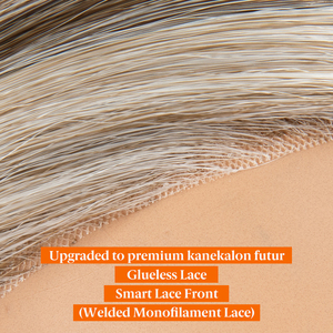 SARLA Pre Cut Glueless Transparent Lace Natural Wave Heat Resistant Monofilament <strong>Wig</strong> Invisible Cap Frontal Women - Product Image 2