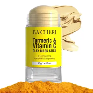 Nghệ Vitamin C mặt nạ dính mụn đầu đen mụn trứng cá đốm Remover nghệ chữa bệnh đất sét bùn