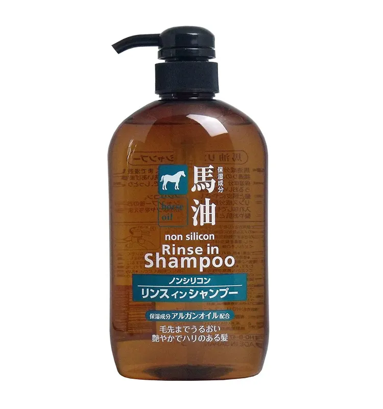 Japan Kumano Paard Olie Shampoo & Conditioner Twee In Een 600Ml (Geen Siliconen Olie/Hydraterende En Anti haaruitval)