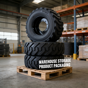 Pneu rempli de mousse PU 445/65-22.5 14 PR pour plateformes de travail aérien Genie JLG Haulotte, nacelles élévatrices, chariots télescopiques et chargeuses compactes - Product Image 1