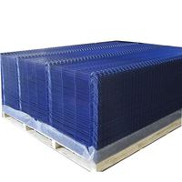 PVC-gecoate 50x100 metalen ijzeren gelaste 3D gebogen gaashekwerkpanelen voor ranchgebruik, 8ft hoog, gigantisch hekwerk