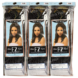 Fournisseur de choix <span class=keywords><strong>Meche</strong></span> 175g Cheveux synthétiques naturels <span class=keywords><strong>Afro</strong></span> <span class=keywords><strong>Kinky</strong></span> Passion pour tressage, en vrac, Micro Locs, Extension Springy Passion Twist - Product Image 4