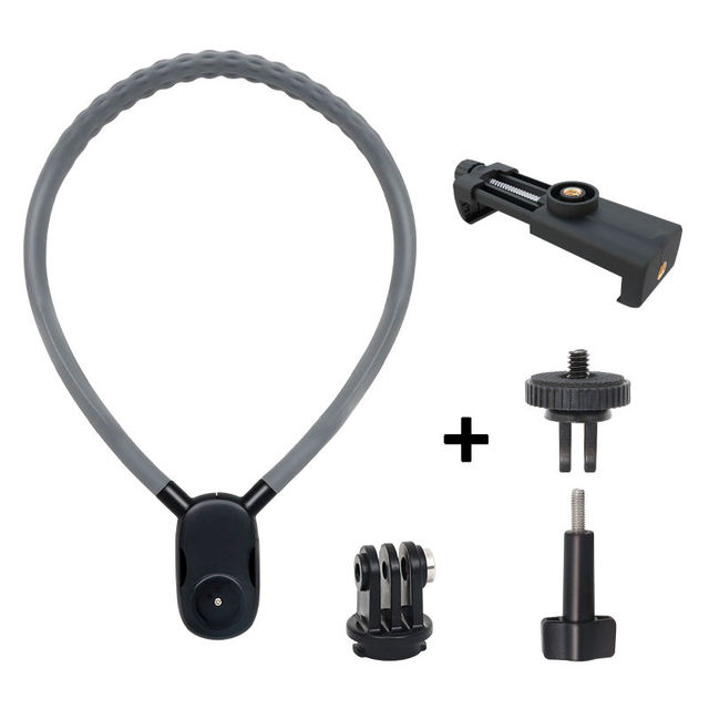HONGDAK Quick Release Silicone Neck Mount Magnetic Hold for GoPro Hero Insta360 DJI Osmo Action Action Camera Accessories
