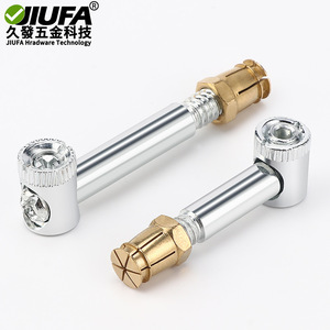 ข้อต่อเฟอร์นิเจอร์ Jiufa 4 in 1 ขนาด 35 มม. 45 มม. ชุบนิกเกิล ทองแดง อุปกรณ์ตู้ ติดตั้งง่าย - Product Image 1
